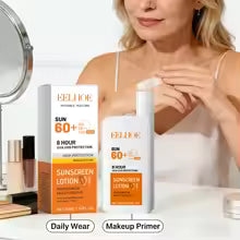 Refreshing Sunscreen Moisturizing Breathable Facial Ultra Long Extreme Anti-UVA Protection, Invisible Fluid, For All Skin Types, Resistant to Water, Sand and Sweat