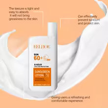 Refreshing Sunscreen Moisturizing Breathable Facial Ultra Long Extreme Anti-UVA Protection, Invisible Fluid, For All Skin Types, Resistant to Water, Sand and Sweat
