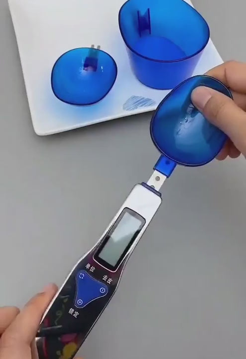 Digital Spoon Scale 500g 0.1g Electronic Measuring Kitchen Spoon With 3 Detachable Weighing Spoons
